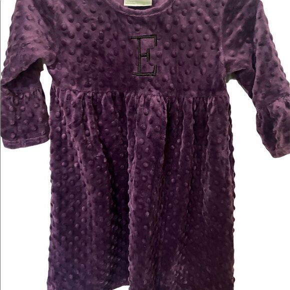 “E” Lolly  Wolly Doodle Velour/Velvet Monogramed Dress • Size 6/7 - Picture 9 of 9